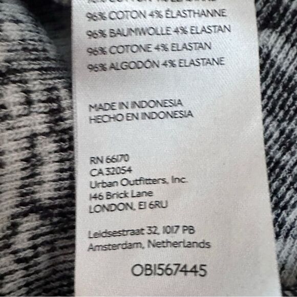 Y2K UO Women Small Floral Mini Dress Black White Stretch Boho Whimsigoth Western - Picture 10 of 13